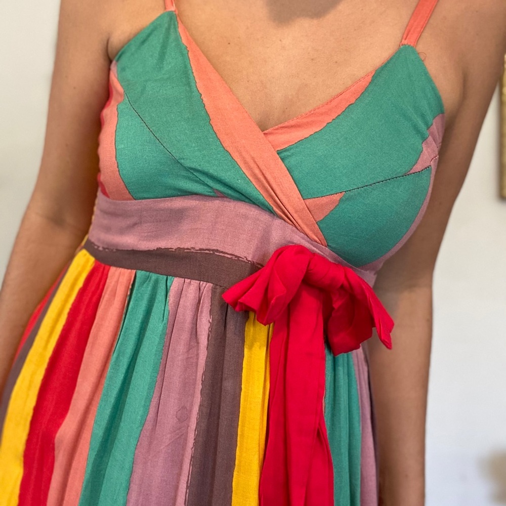 Multi Color Maxi With Red Bow - image 6